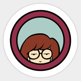 Graphic Character Girl Sticker